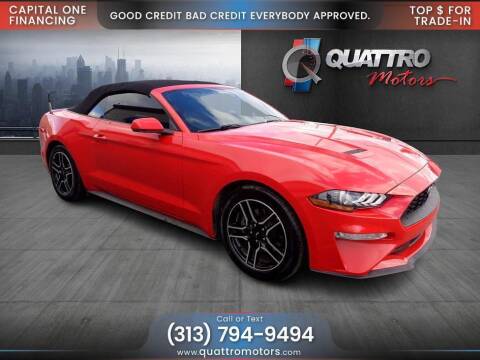 2019 Ford Mustang for sale at Quattro Motors in Redford MI