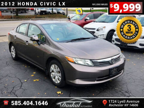 2012 Honda Civic for sale at Daskal Auto LLC in Rochester NY