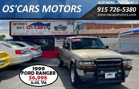 1999 Ford Ranger for sale at Os'Cars Motors in El Paso TX