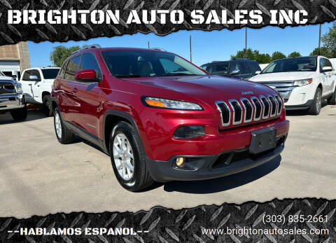 2015 Jeep Cherokee for sale at BRIGHTON AUTO SALES INC in Brighton CO