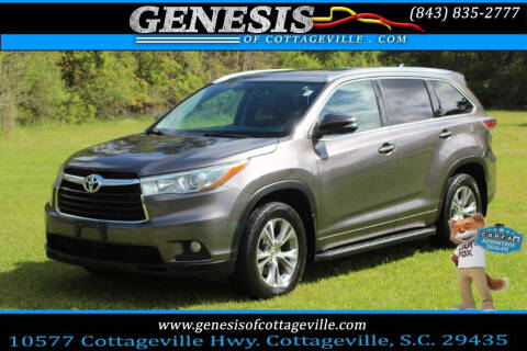 2015 Toyota Highlander for sale at Genesis Of Cottageville in Cottageville SC