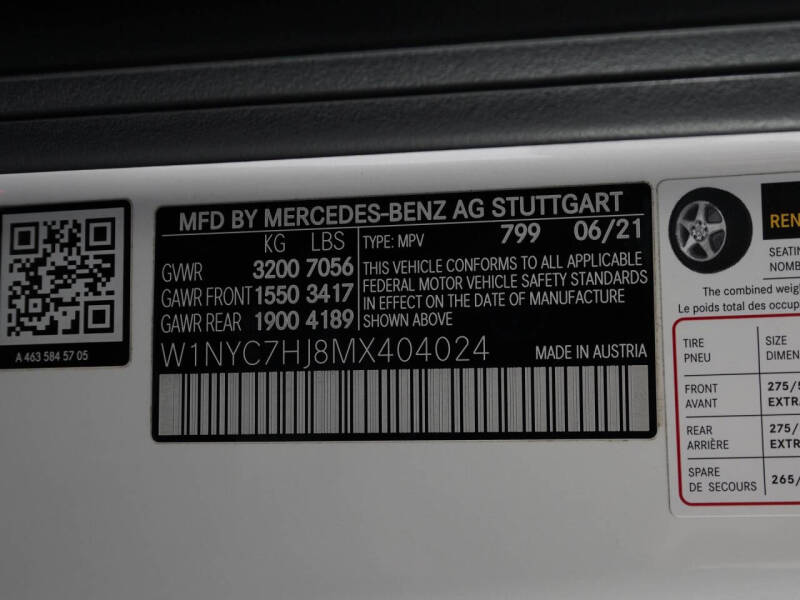 2021 Mercedes-Benz G-Class AMG G 63