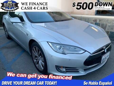 2014 Tesla Model S for sale at Best Car Sales in South Gate CA