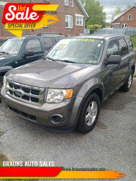 2008 Ford Escape for sale at BRAUNS AUTO SALES in Pottstown PA