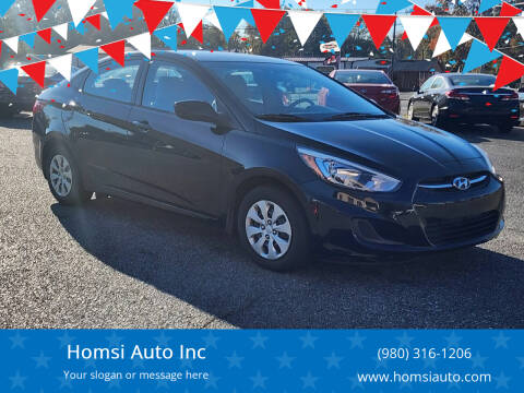 2015 Hyundai Accent for sale at Homsi Auto Inc in Kannapolis NC