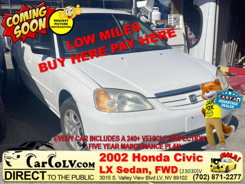 2002 Honda Civic for sale at The Car Company in Las Vegas NV