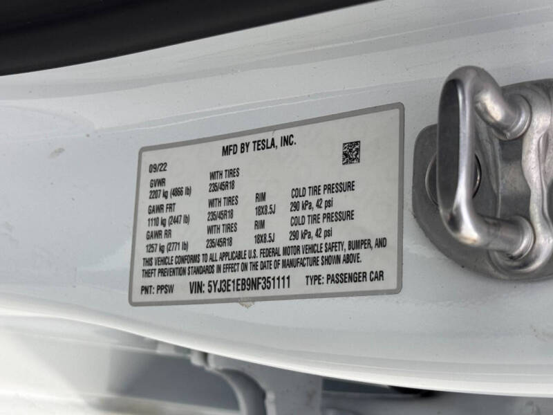 2022 Tesla Model 3 Long Range