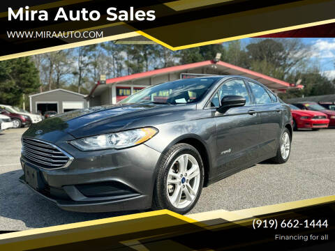 2018 Ford Fusion Hybrid for sale at Mira Auto Sales in Raleigh NC