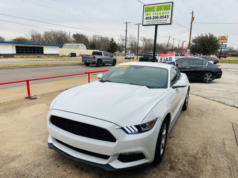 2017 Ford Mustang for sale at Shock Motors in Garland TX