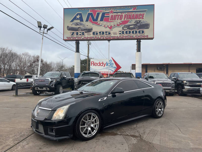 2012 Cadillac CTS-V for sale at ANF AUTO FINANCE in Houston TX