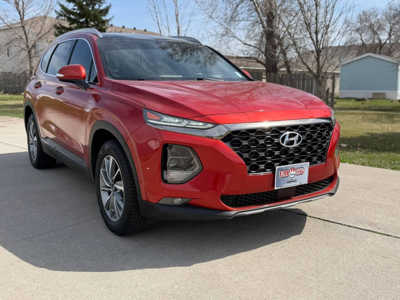 Red 2019 Hyundai SANTA FE Ultimate 2.4L AWD Ultimate 2.4L 4dr Crossover 2