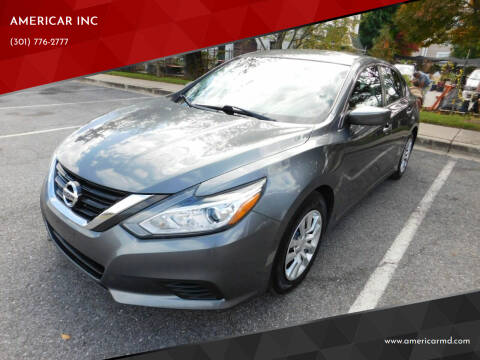 2017 Nissan Altima for sale at AMERICAR INC in Laurel MD
