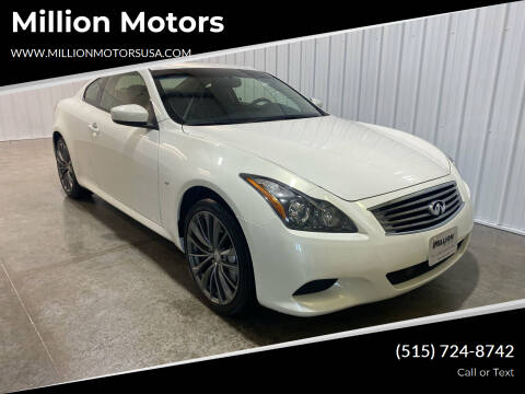 2014 Infiniti Q60 Coupe for sale at Million Motors in Adel IA
