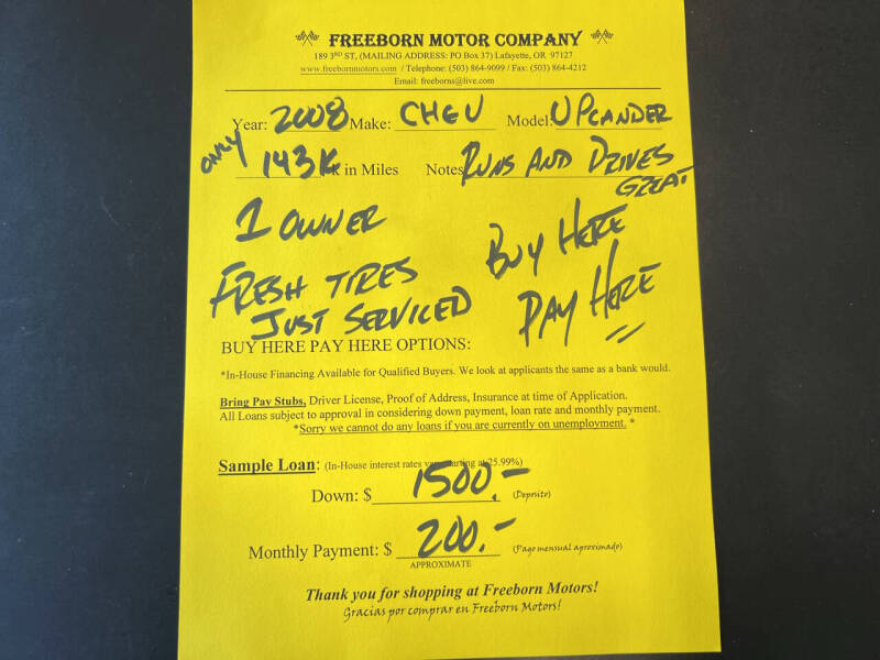 2008 Chevrolet Uplander Cargo