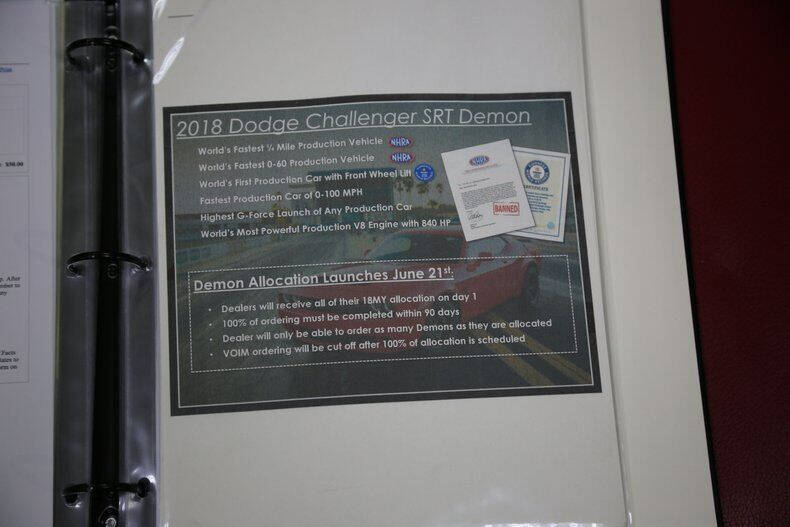 2018 Dodge Challenger SRT Demon