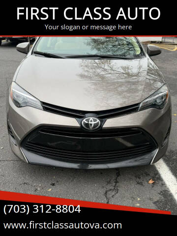 2019 Toyota Corolla for sale at FIRST CLASS AUTO in Arlington VA