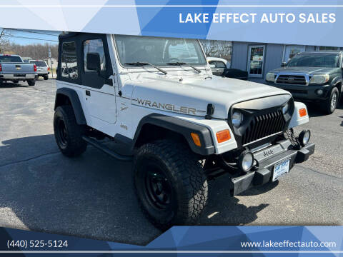 2002 Jeep Wrangler for sale at Lake Effect Auto Sales in Chardon OH