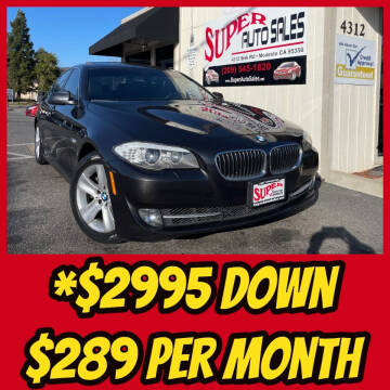 2013 BMW 5 Series for sale at Super Auto Sales Modesto in Modesto CA