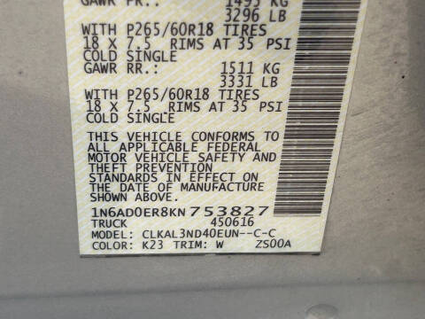 2019 Nissan Frontier SL