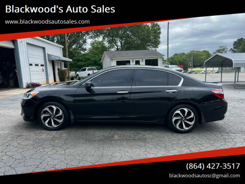 2016 Honda Accord for sale at Blackwood's Auto Sales in Union SC