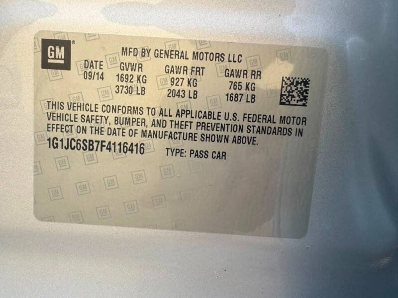 2015 Chevrolet Sonic LT Auto