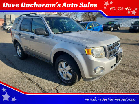 2011 Ford Escape for sale at Dave Ducharme's Auto Sales in Lowell MA