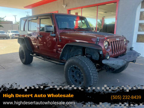 2008 Jeep Wrangler Unlimited for sale at High Desert Auto Wholesale in Albuquerque NM