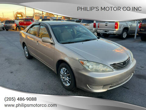 2006 Toyota Camry for sale at PHILIP'S MOTOR CO INC in Haleyville AL