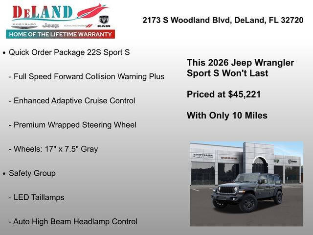 2026 Jeep Wrangler Sport S