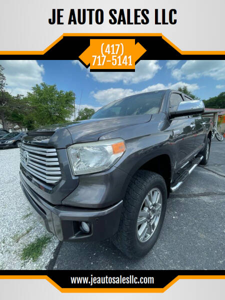 2014 Toyota Tundra for sale at JE AUTO SALES LLC in Webb City MO