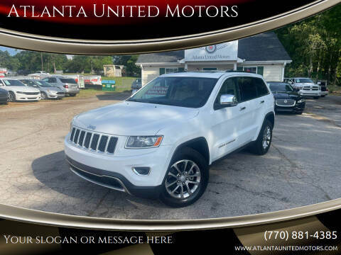 2014 Jeep Grand Cherokee for sale at Atlanta United Motors in Jefferson GA