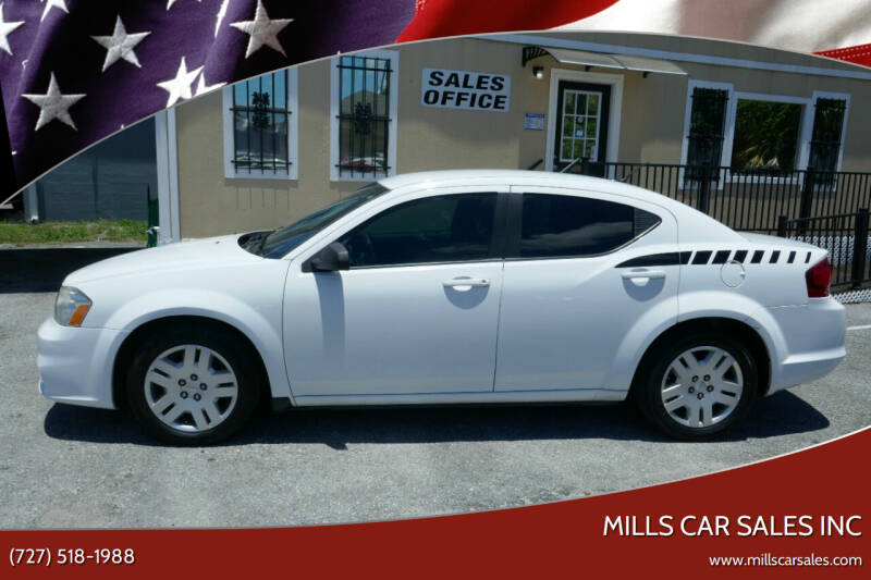 2012 Dodge Avenger for sale at MILLS CAR SALES INC in Clearwater FL