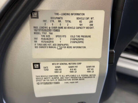 2003 Chevrolet Corvette