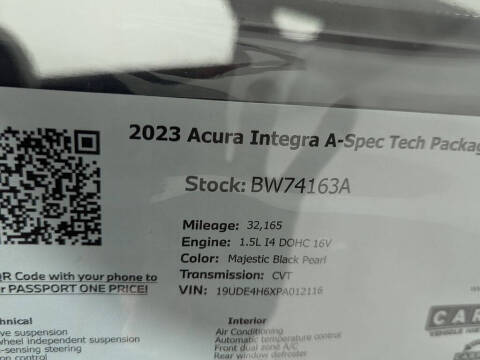 2023 Acura Integra w/Tech w/A-SPEC