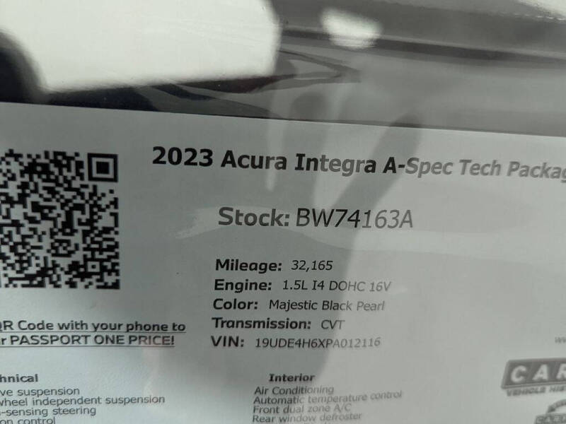 2023 Acura Integra w/Tech w/A-SPEC