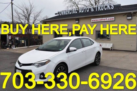 2016 Toyota Corolla for sale at Commercial Auto & Trucks in Manassas VA