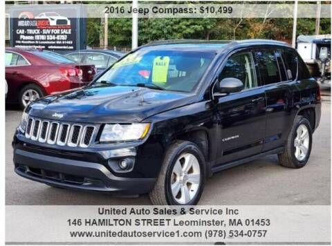2016 Jeep Compass for sale at United Auto Sales & Service Inc in Leominster MA