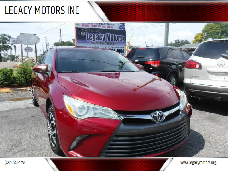 2015 Toyota Camry for sale at LEGACY MOTORS INC in New Port Richey FL