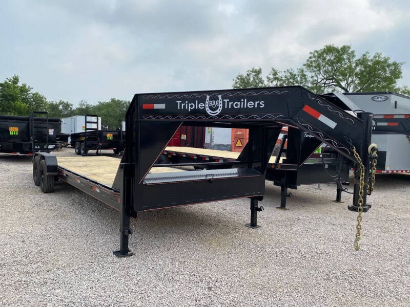 2024 TRIPLE R  - Lowboy Gooseneck Trailer -  for sale at LJD Sales in Lampasas TX