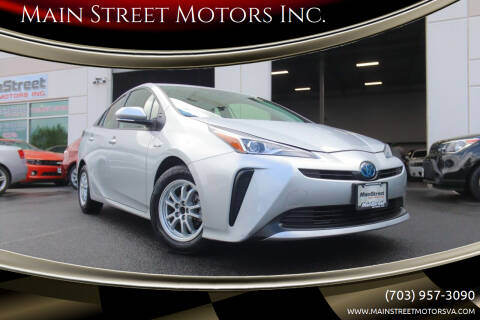 2022 Toyota Prius for sale at Main Street Motors Inc. in Chantilly VA