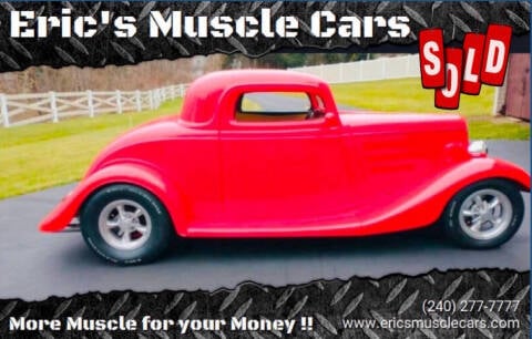 1933 Ford Street Rod for sale at Eric's Muscle Cars in Clarksburg MD