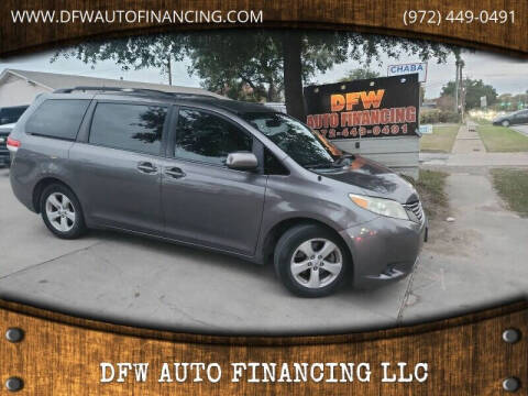 2012 Toyota Sienna for sale at Bad Credit Call Fadi in Dallas TX