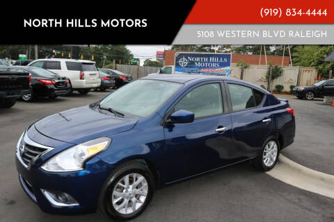 2018 Nissan Versa for sale at NORTH HILLS MOTORS in Raleigh NC