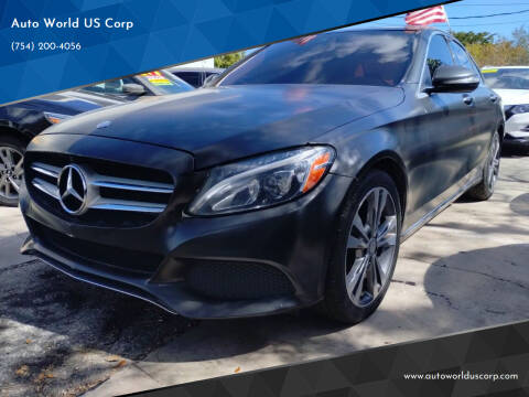 2016 Mercedes-Benz C-Class for sale at Auto World US Corp in Plantation FL