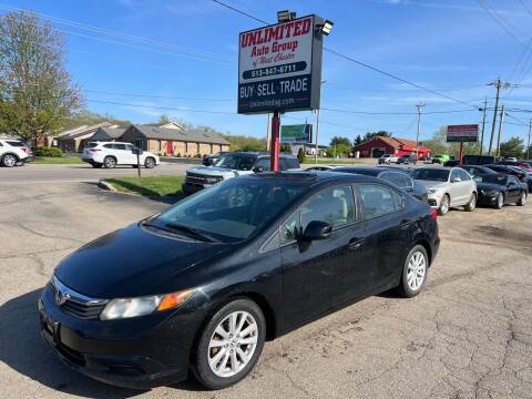 2012 Honda Civic for sale at Unlimited Auto Group in West Chester OH