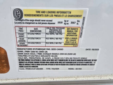 2026 ALLURE TRAILERS 6x14