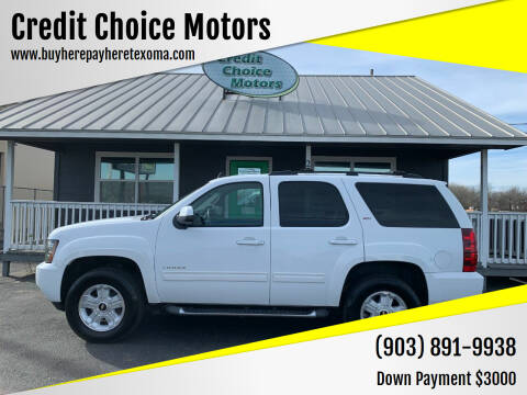 2010 Chevrolet Tahoe for sale at Credit Choice Motors in Sherman TX