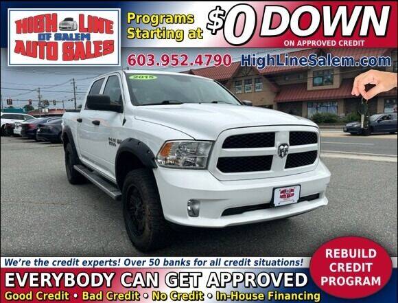 2015 RAM 1500 for sale at High Line Auto Sales of Salem in Salem NH