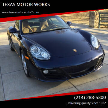 2010 Porsche Cayman for sale at TEXAS MOTOR WORKS in Arlington TX