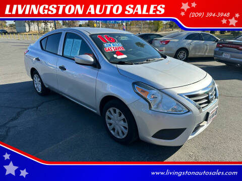 2016 Nissan Versa for sale at LIVINGSTON AUTO SALES in Livingston CA